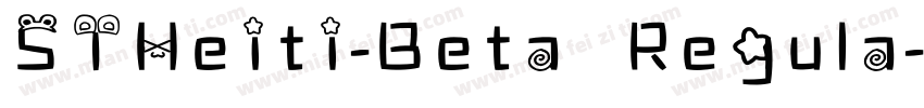STHeiti-Beta Regula字体转换